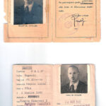 Tessera di riconoscimento di Eugenio Calò rilasciata post-mortem  dal CNL e dall’ANPI, 24 novembre 1947. Archivio privato Tullio Sonnino