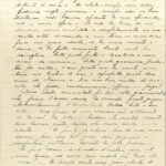Lettera di Renato Levi al fratello Mario, spedita da Kenadsa, in Algeria, il 28 ottobre 1940, p. 3. Archivio privato Rossella Levi